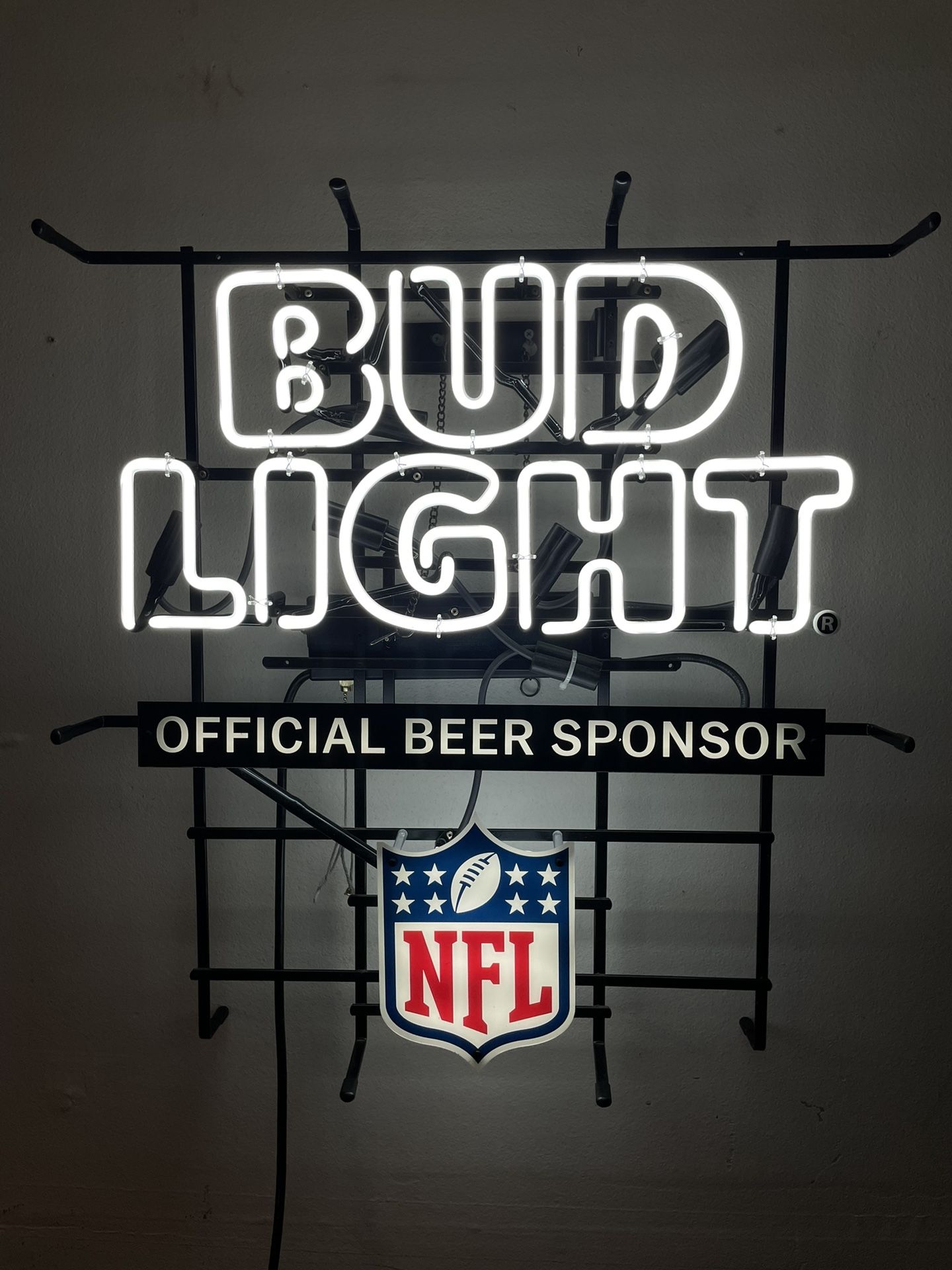 Bud Light NFL Neon Light Bar Sign