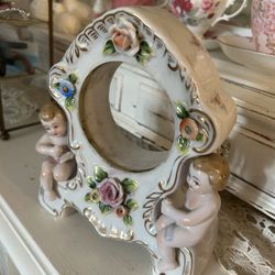 Porcelain Cherub Clock Case