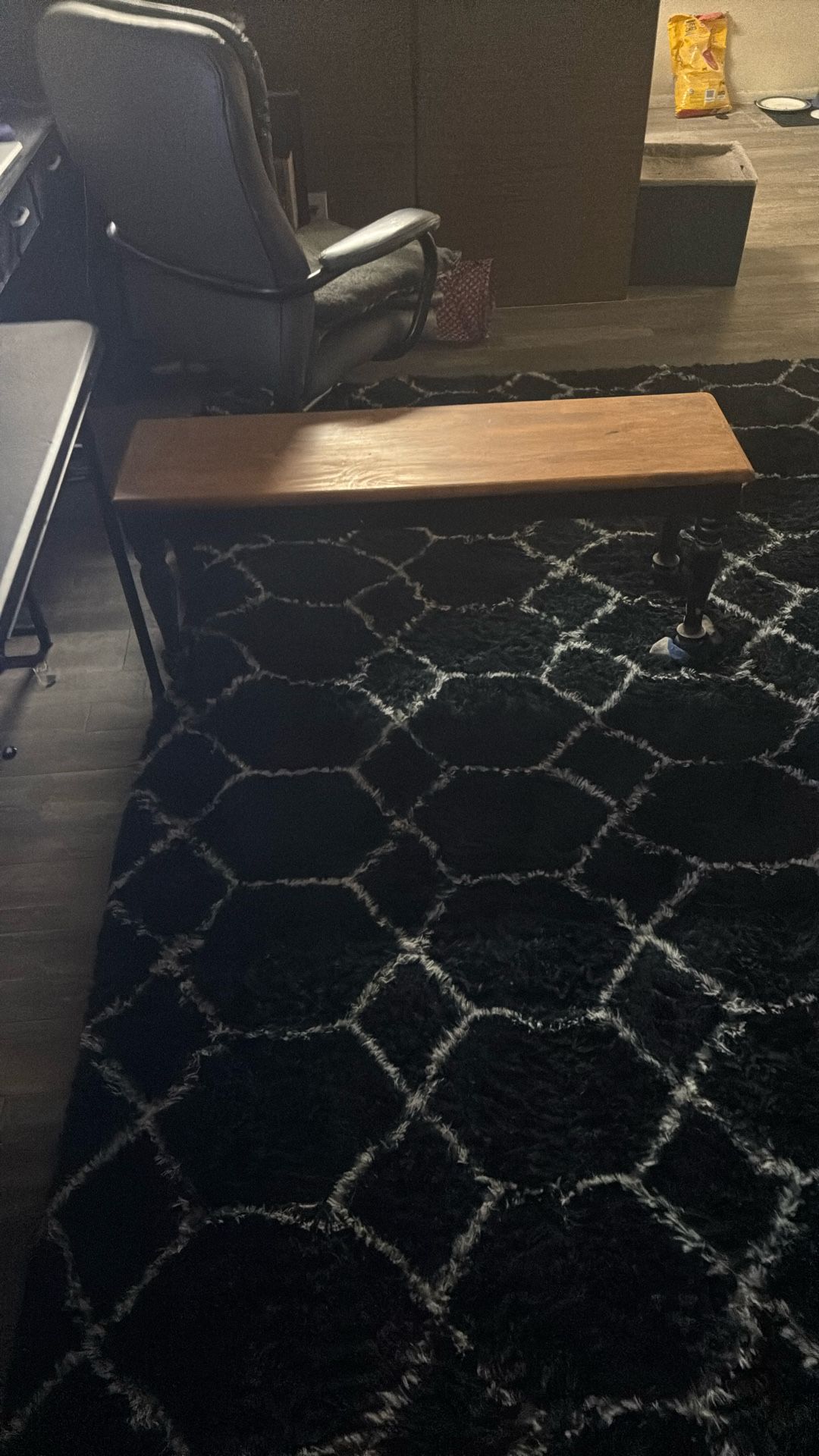 Long Bench Solid Wood Table Multiple Uses