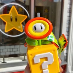 Universal Studios Super Nintendo World Fire Flower Sipper Super Mario Bros
