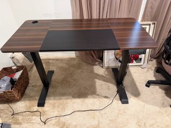 2 Electric Height-Adjustable Standing Desks – Buy One or Both!