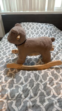 Pottery Barn Rocking Bear.