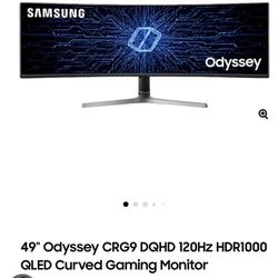 samsung 49inch odyssey CRG9 120hz monitor