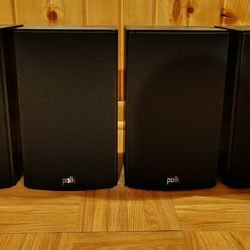 Polk T15 Bookshelf Speakers (4 speakers total)