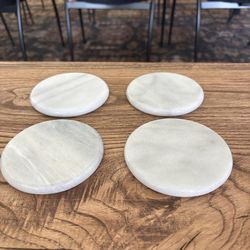 Marble White Coasters Set Of 4