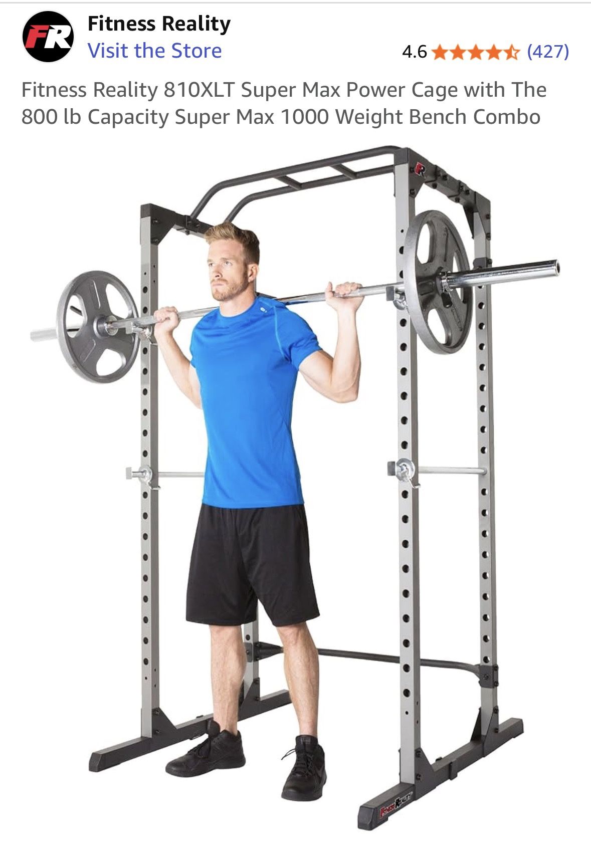 800 Lb Capacity Weight Rack/Cage