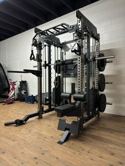 FULLY LOADED - FREE DELIVERY🟢All In One Home Gym🟢 Functional Trainer🟢Smith Machine🟢Squat Rack🟢Cable Machine 