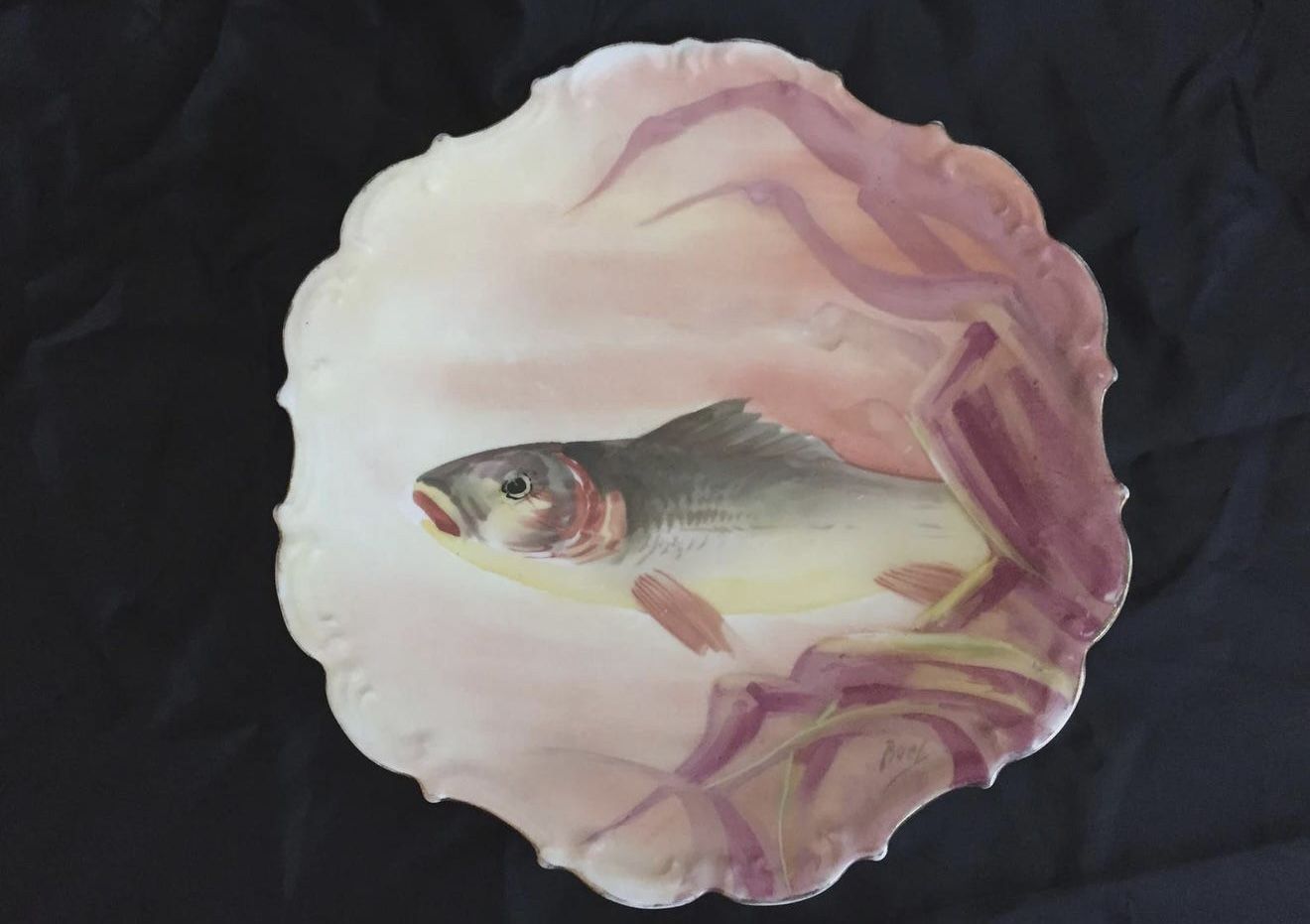 Vintages Limoges Fish Plate