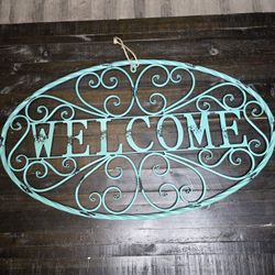( BRAND NEW ) Hobby Lobby Metal Welcome Sign / Metal Welcome Sign