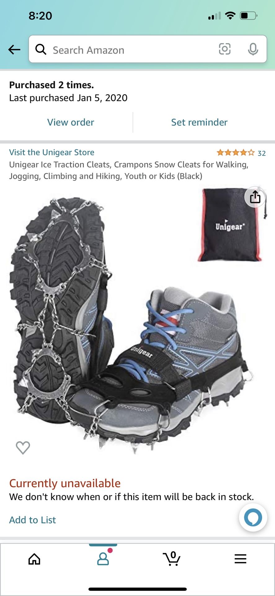 Children/Youth Size Microspikes/Crampons