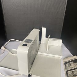 Krups Type 355 Fold Up Compact Food Slicer Cheese, Vegetables, Fruit, Deli Meat