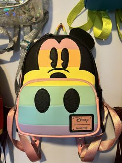Mickey Mouse Pastel Rainbow Pride Loungefly Backpack