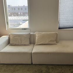 Floyd Two-Piece Modular Sectional Sofa – Off White