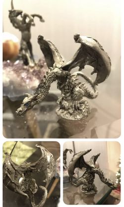 Pewter Dragon Figurine