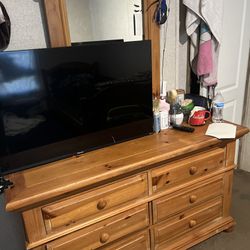 Dresser With Mirror Wood 