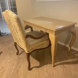 Desk And Chair Set - Queen Anne Style 