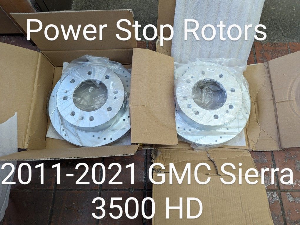 Power Stop 11-21 GMC Sierra 3500 HD Front Left & Right Evolution Drilled & Slotted Rotor - AR82153XL & AR82153XR

