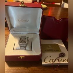 skeleton cartier diamond watch