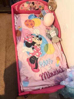 Toddler bed with shelves and toy box (no mattress included)
