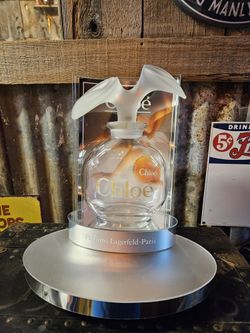 Vintage Chloe Perfume Bottle HUGE W/Store Display