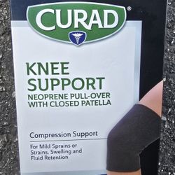 CURAD Knee Support for Men and Women, Elastic, Pull-Over, Knee Brace for Run
