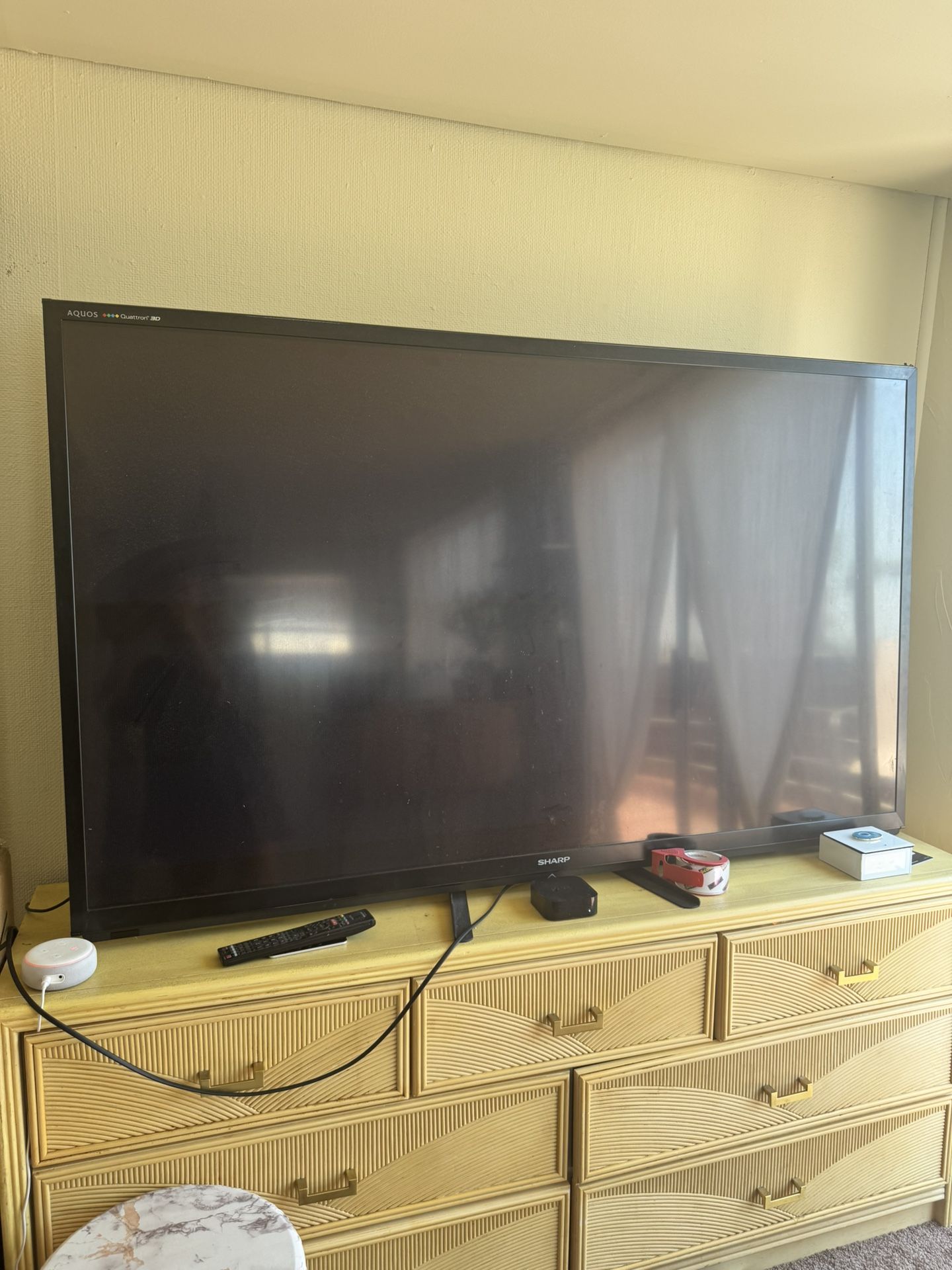 Sharp 65” TV - Not Working (For Parts or Repair)