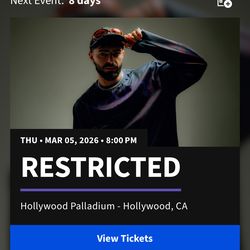 Restricted Thursday Ticket