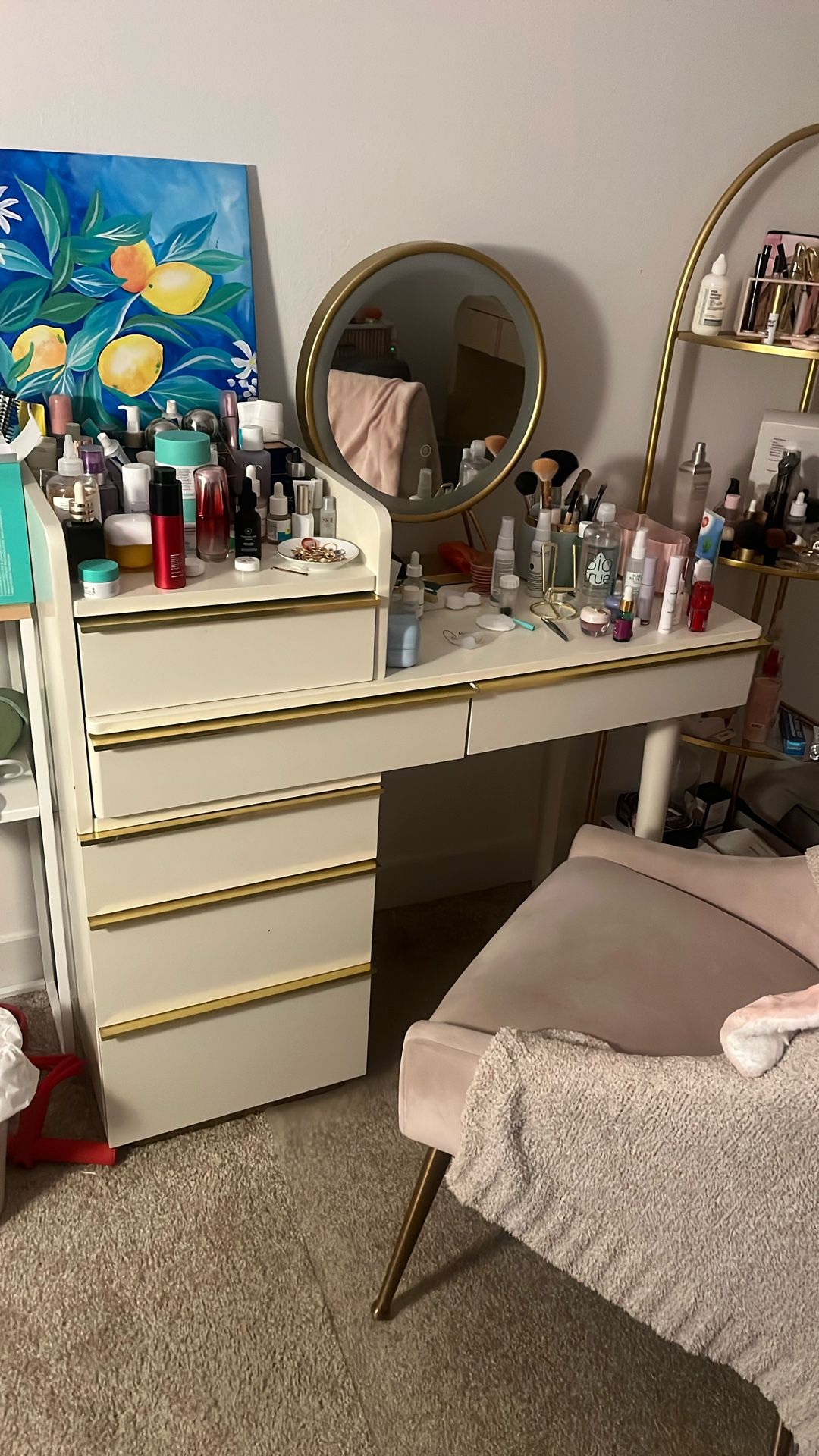 Assembled Vanity Table