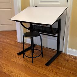 Drafting Table With Stool 