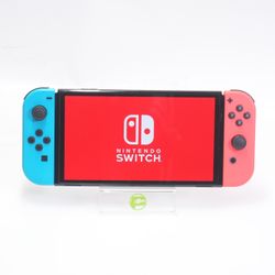 Nintendo Switch OLED Console Gaming System HEG-001 Red/Blue