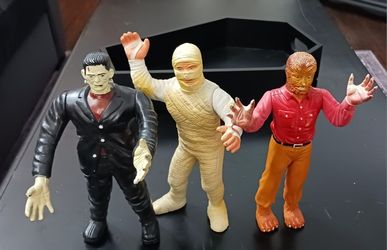 Universal Pictures Classic Movie Monster Figure lot Imperial 1986 Halloween