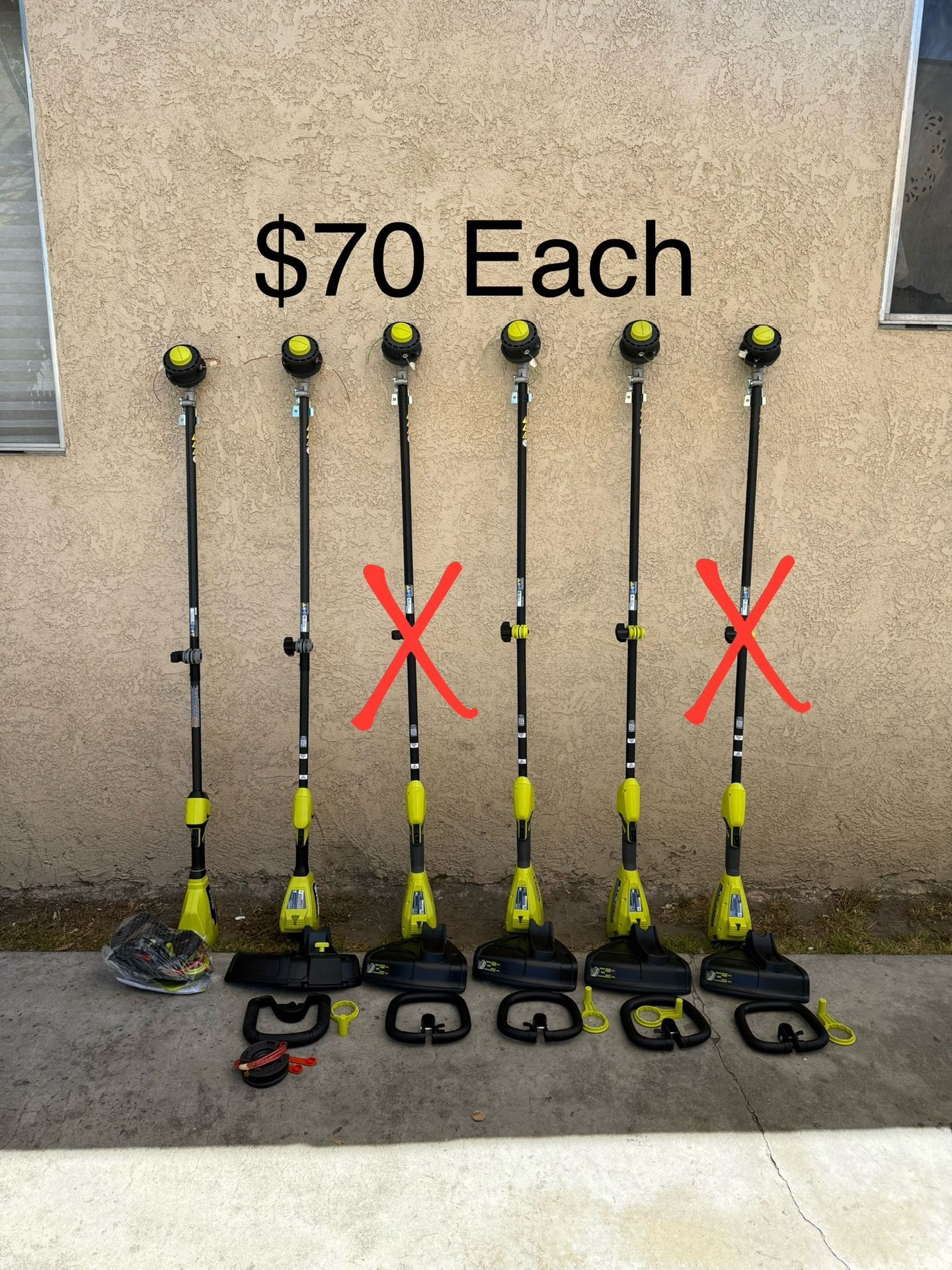 NEW RYOBI 40V 15 in. Expand-It Cordless Battery Attachment Capable String Trimmer (Tool Only) **$70 Each**