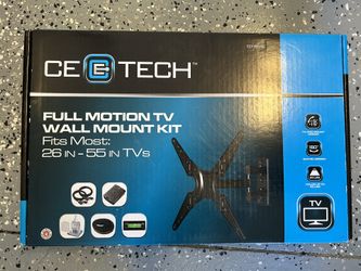 NEW CE Tech Full Motion Tv Wall Mount Kit