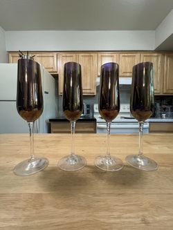 Champagne Flutes, Set Of Four