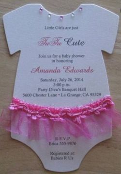 Onesie Invitations