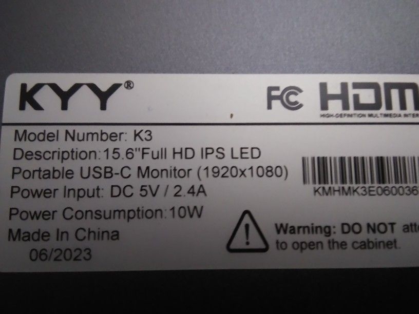 KYY K3 portable USB-C monitor. Read Before You Msg