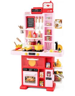 Kids Play Spraying Kitchen