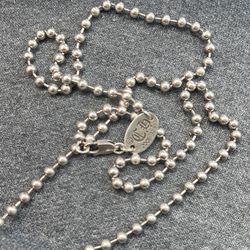 Chrome Hearts Unisex Bead Necklace 2001 Authentic 