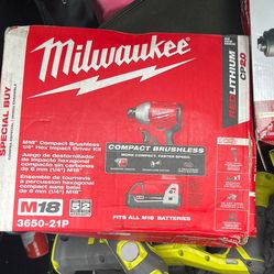 Milwaukee 1/4 In Compact Brushless Hex Impact Driver