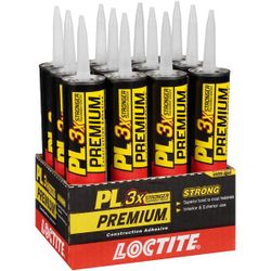 Shop Loctite
PL Premium 28 oz. Polyurethane Low VOC Construction Adhesive Tan Cartridge (12 pack