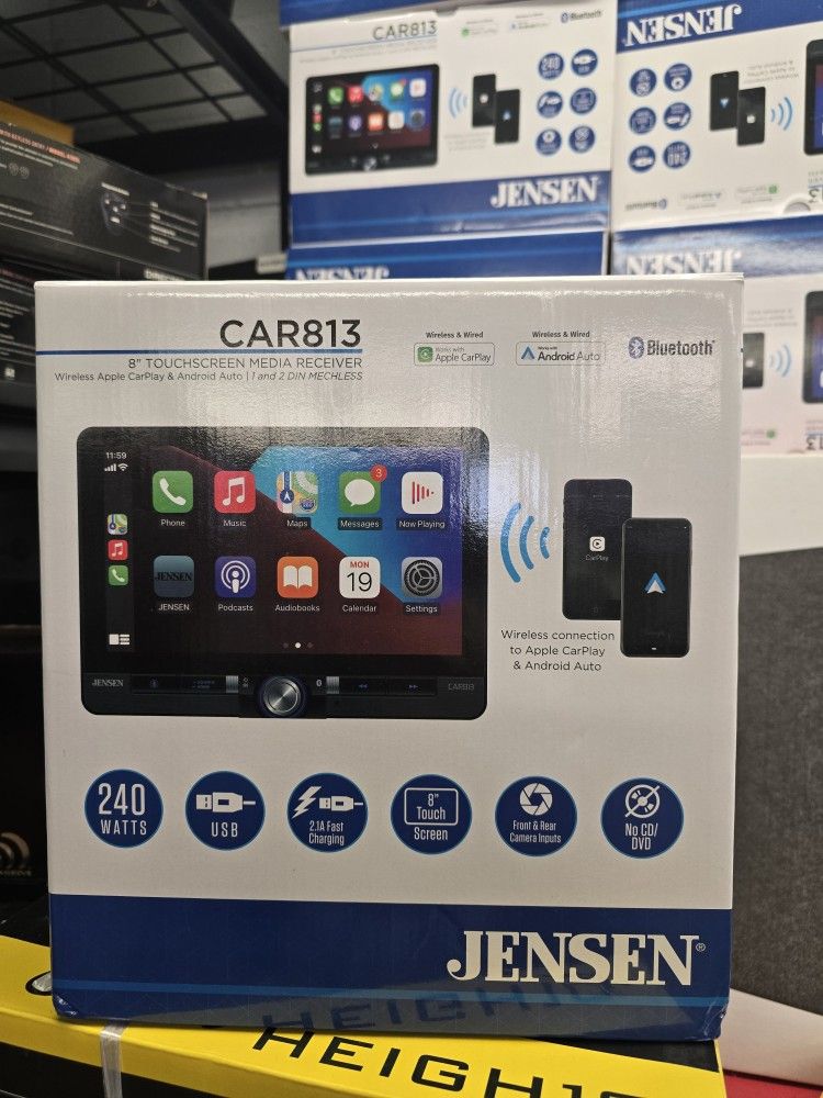 Jensen 8" Screen Wireless Carplay