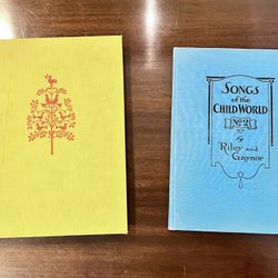 1st Edition Vintage Children's/Sheet Music Book Bundle (2 Books)