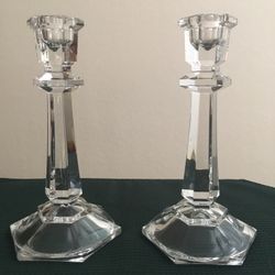 Mikasa Crystal Candle Holders 