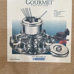 Gourmet Collection 16 Pc Chef’s Fondue Set (NEVER USED)