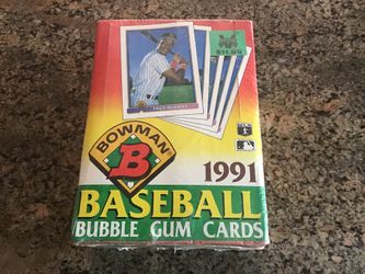 1991 bowman baseball wax box