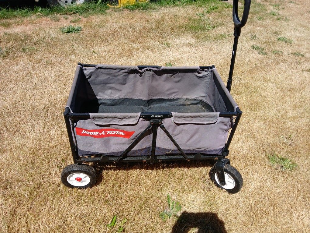 Radio Flyer Brand Wagon.