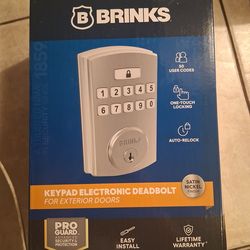 Brand new brinks keypad electronic deadbolt