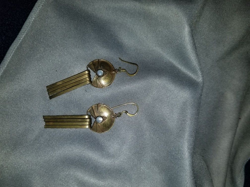 Shield & Fringe Earrings