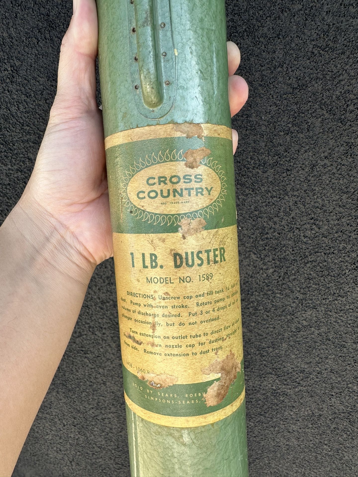 Vintage Sears Roebuck Cross Country Handheld Duster