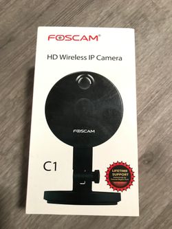 Foscam C1 HD 720P WiFi Security IP Camera with iOS/Android App, Super Wide 115° Viewing Angle, Night Vision Up to 26ft, PIR Motion Detection